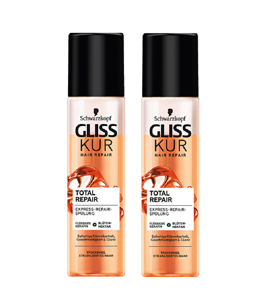 2xPack Schwarzkopf Gliss Kur Total Repair Express Repair Conditioner - 400 ml