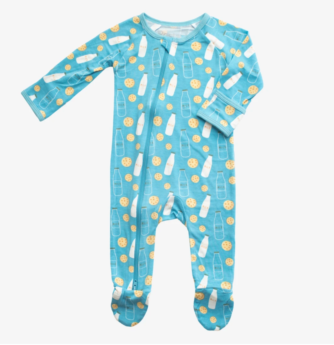 Milk n' Cookies Baby Footie- Pink or Blue