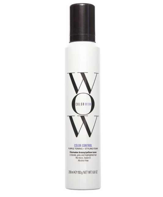 WOW Color Control Purple Toning + Styling Foam for Light Hair 6.8oz