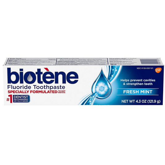 Biotene Fluoride Toothpaste for Dry Mouth Symptoms & Bad Breath Treatment - Senior.com Toothpaste