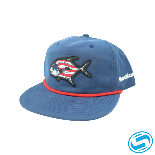 Men's Sodium Permit Pride Rope Adjustable Flat Bill Hat