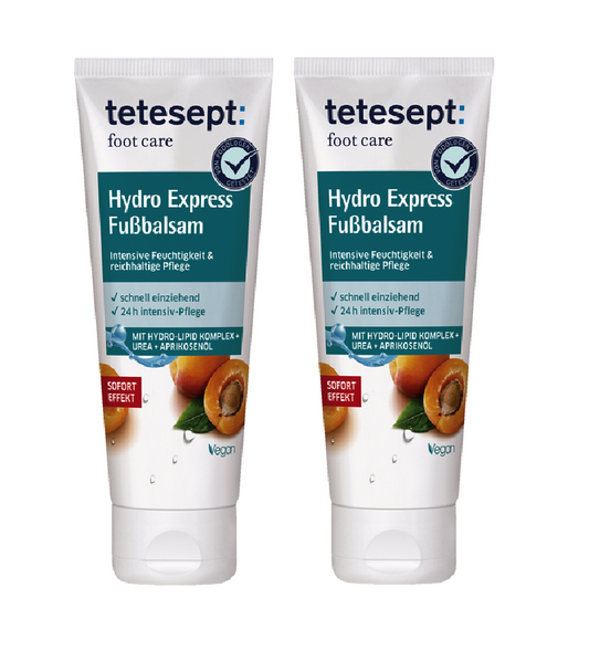 2xPack Tetesept Foot Care Hydro Express Foot Balm - 150 ml