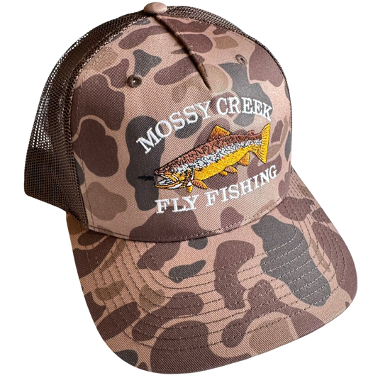 Mossy Creek Vintage Logo Trucker Bark Duck Camo