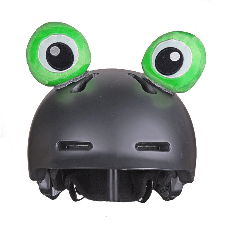 Motorcycle Frog Eyes Helmet Crown Decoration Cat Ears Small Accessories