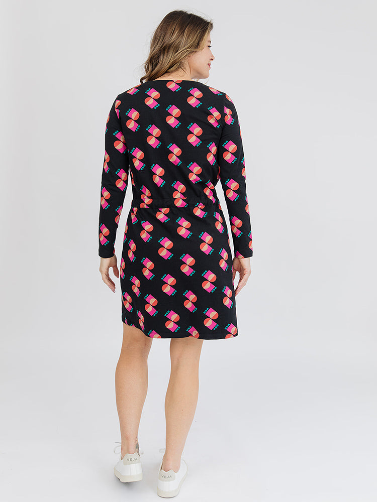 Abby Memphis Shapes Long Sleeve Dress