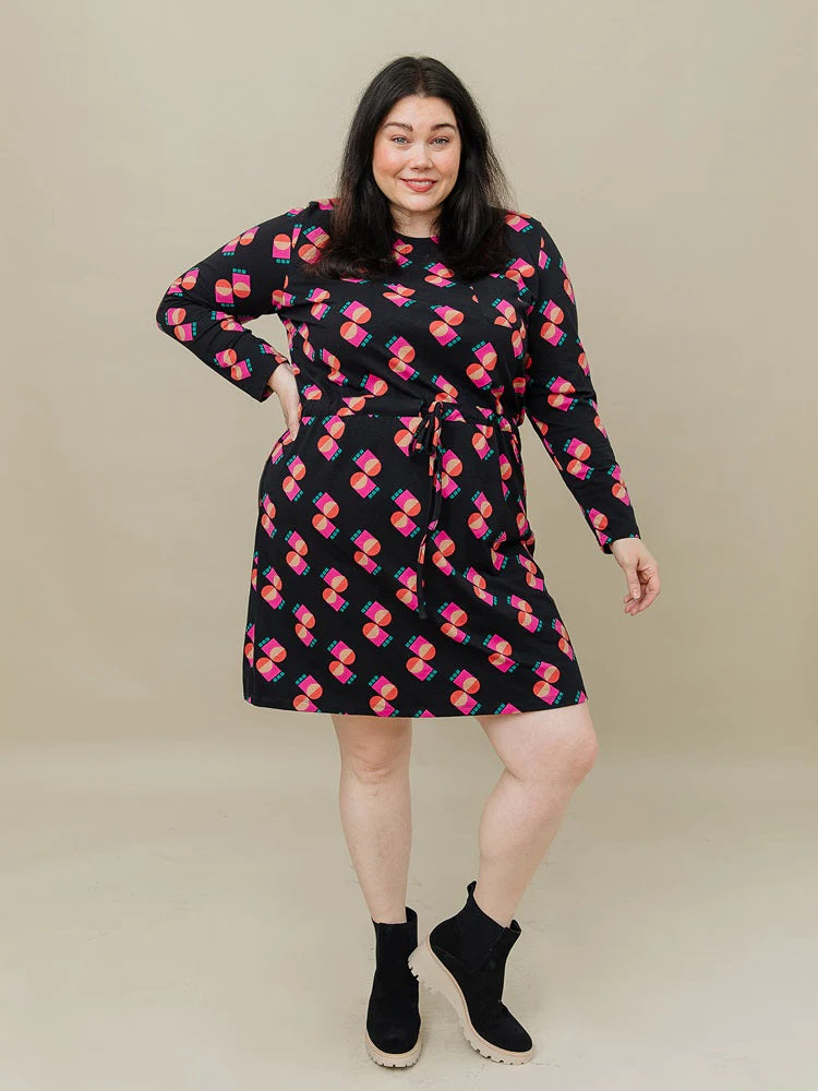 Abby Memphis Shapes Long Sleeve Dress
