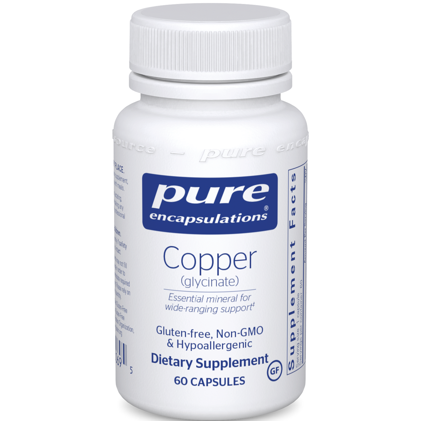 Pure Encapsulations Copper (glycinate) 2 mg 60 vcaps