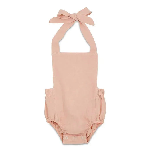 Babe Basics - Summer Baby Romper, Blush
