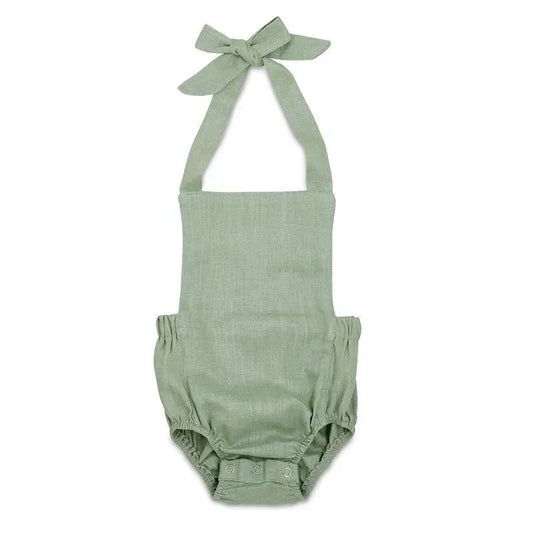 Babe Basics - Summer Baby Romper, Sage