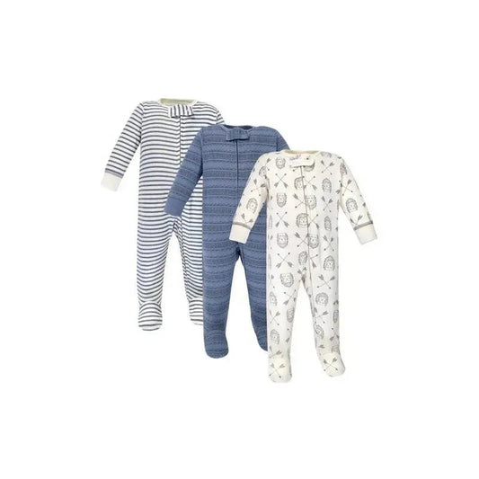 Baby Vision - 3Pk Baby Boy Sleep And Play, Preemie, Hedgehog