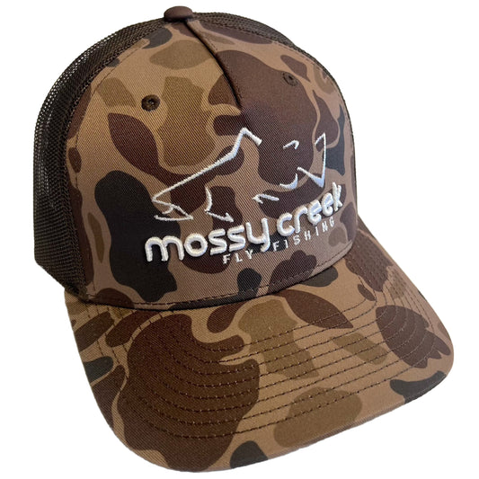 Mossy Creek Logo Trucker Bark Duck Camo
