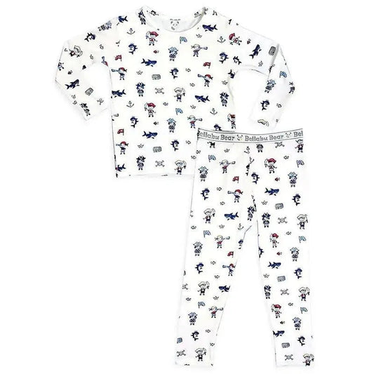 Bellabu Bear - Baby Boys Pirate Long Sleeve Shirt & Pants Pajama Set