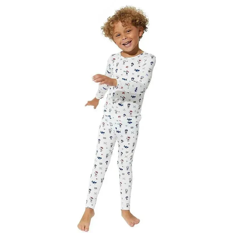Bellabu Bear - Baby Boys Pirate Long Sleeve Shirt & Pants Pajama Set