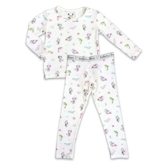 Bellabu Bear - Baby Girl Mermaid Kids Bamboo Pajamas
