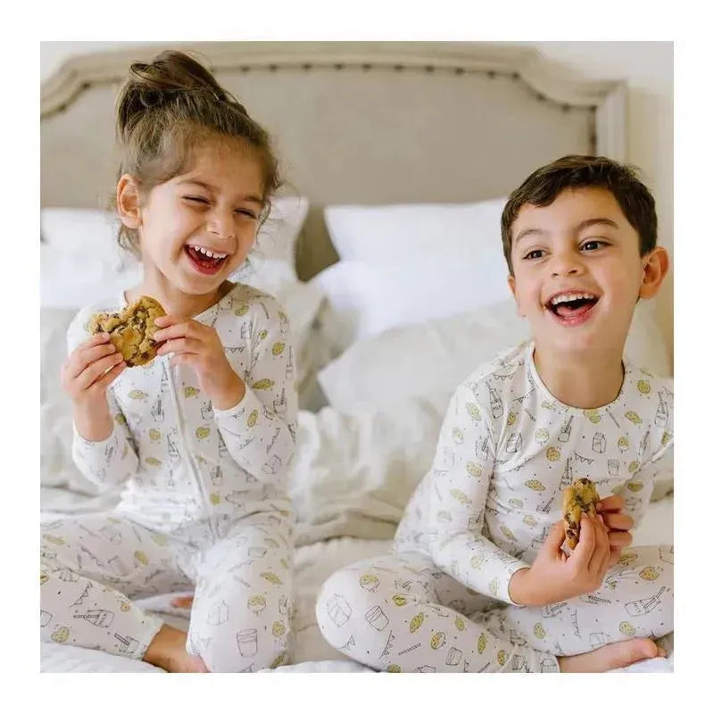 Bellabu Bear - Milk and Cookies Kids Bamboo Pajamas