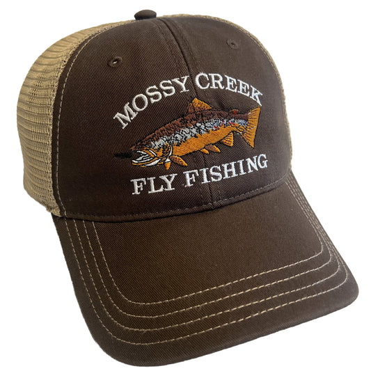 Mossy Creek Logo Unstructured Trucker Brown/Khaki