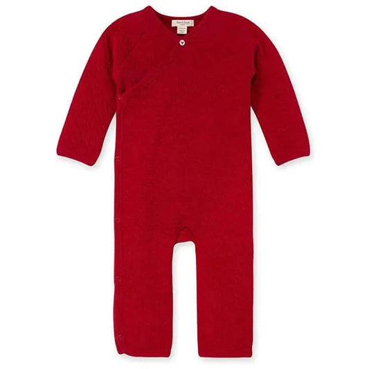 Burts Bees - Baby Neutral Quilted Kimono Coverall, Cardinal