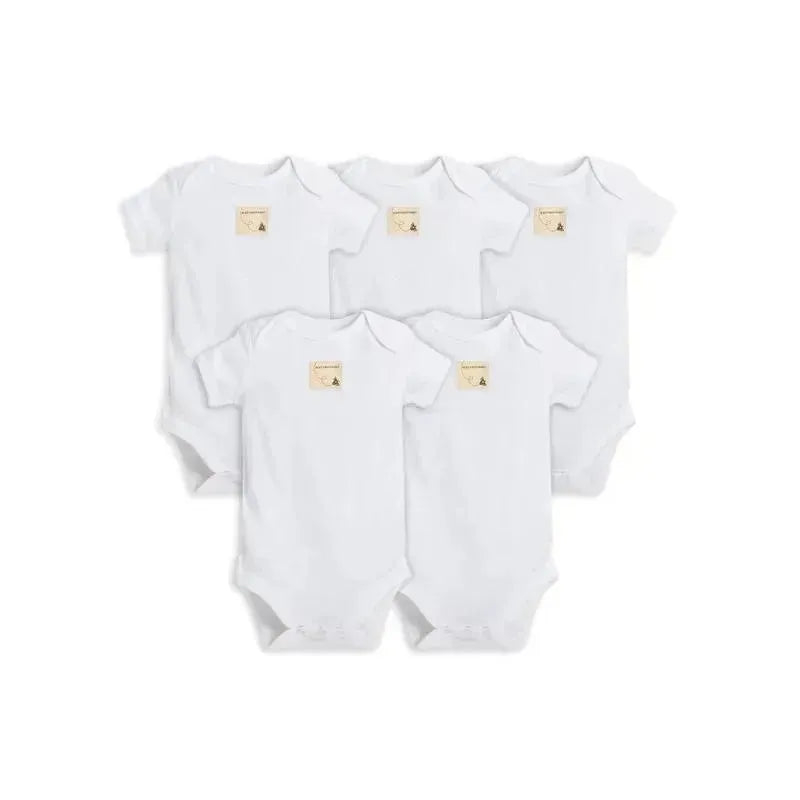 Burt's Bees - Essential Bodysuit 5 Pack, Cloud