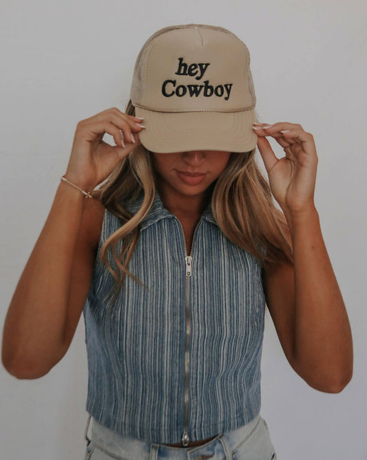 Hey Cowboy Trucker Hat