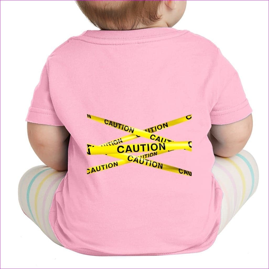 Pink - Caution Infant Fine Jersey Tee - Baby & Toddler Tops at TFC&H Co.