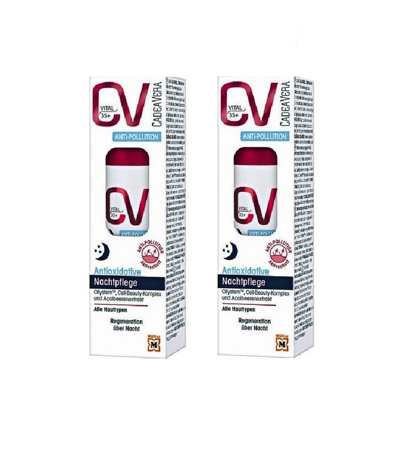 2xPack CV (CadeaVera) Vital Anti-Pollution Night Care Cream - 60 ml