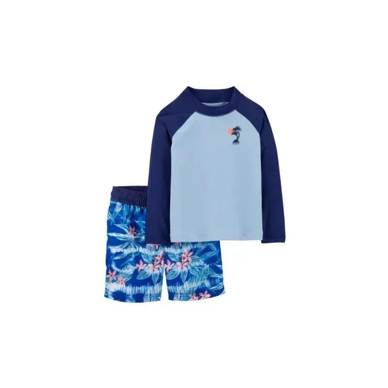 Carters - Baby Boy 2Pk Long-Sleeve Rashguard Set, Blue