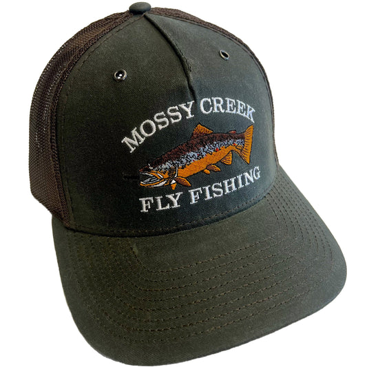 Mossy Creek Hawthorne Waxed Trucker Dark Olive/Coffee