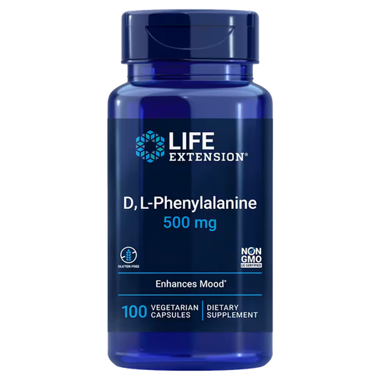 DL-Phenylalanine 500 mg 100 Vegetarian Capsules