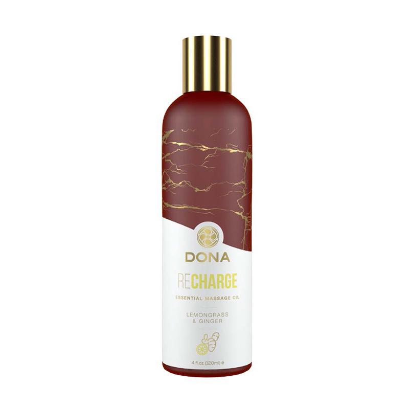 Dona Essential Massage Oil Lubricants Dona by JO Lemongrass and Ginger
