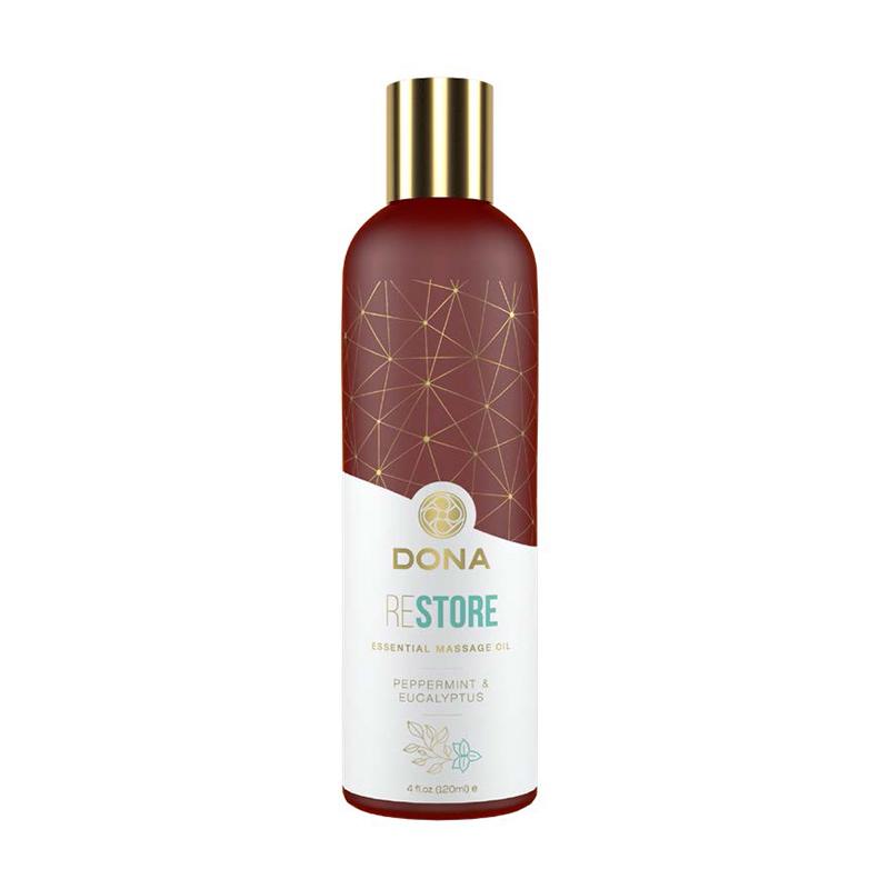 Dona Essential Massage Oil Lubricants Dona by JO Peppermint and Eucalyptus