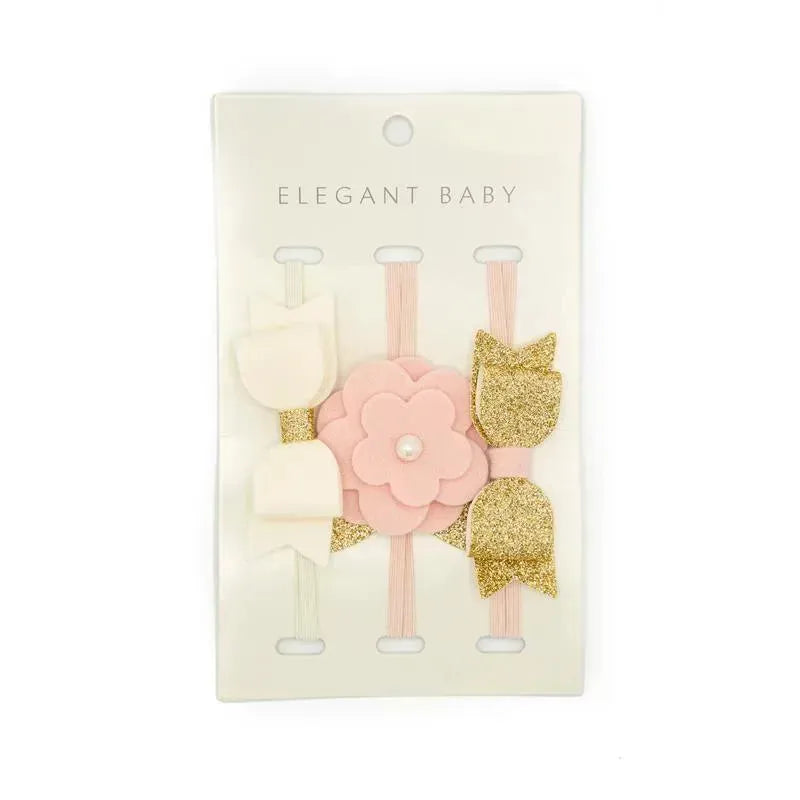 Elegant Baby Headband, 3 Pk Felt