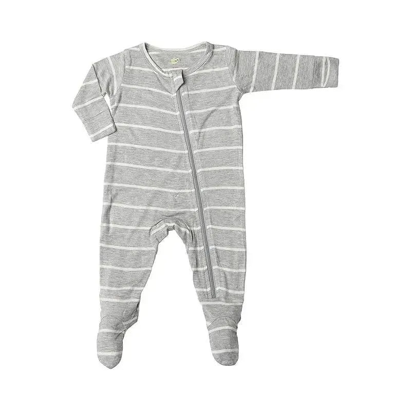 Everly Grey - Baby Neutral Footie, Heather Grey