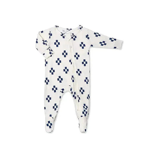 Everly Grey - Baby Neutral Footie, Navy