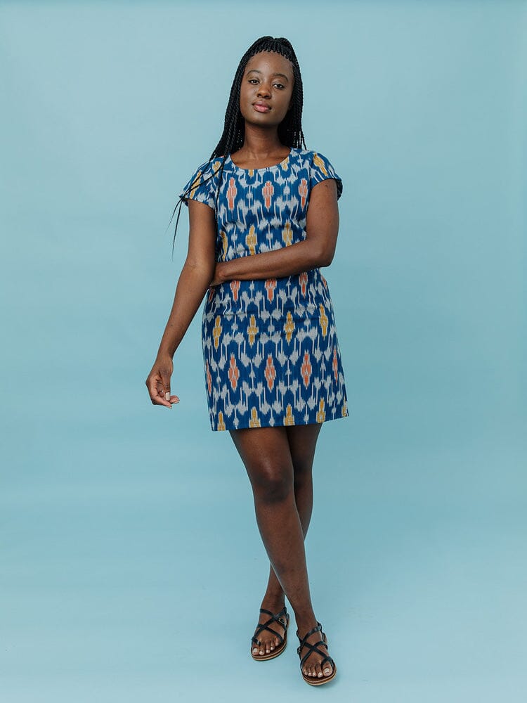 Farida Ikat Shift Dress