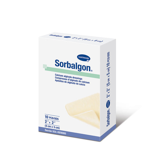 Sorbalgon Calcium Alginate Dressing Box of 10, White