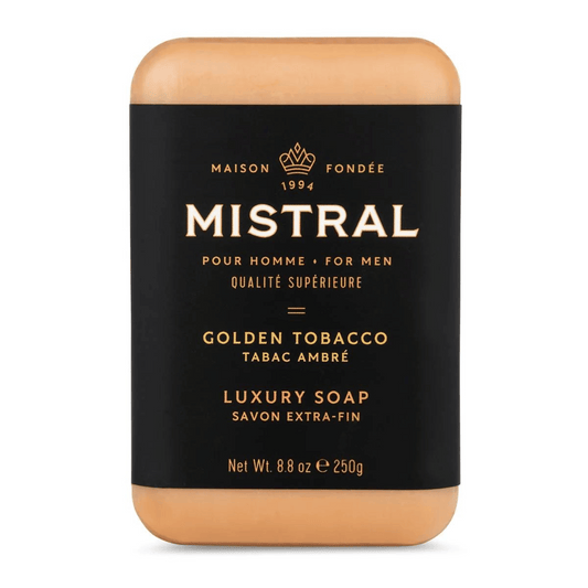Mistral Mens Golden Tobacco Bar Soap (250 g) #10087120