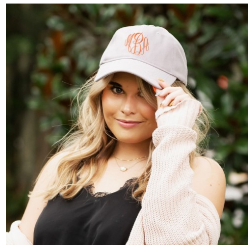 Monogrammed Baseball Cap