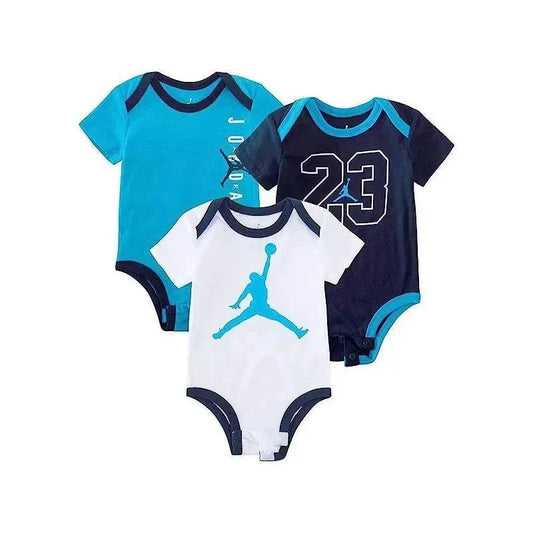 Haddad - 3Pk Nike Swoosh Baby Bodysuit Set, Blue