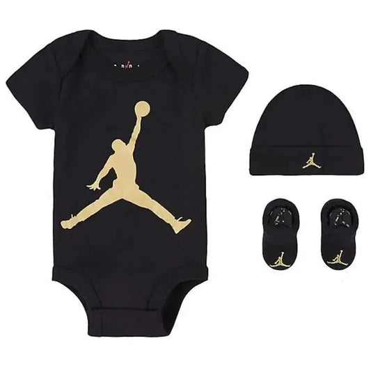 Jordan Baby - 3Pk Basic Set Black & Gold