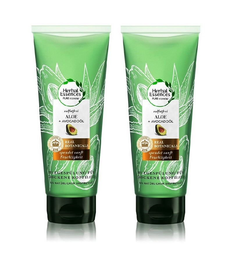 2xPack Herbal Essences Aloe + Avocado Oil Hair Mask - 360 ml