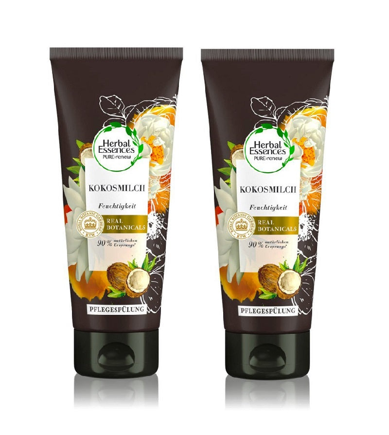 2xPack Herbal Essences Coconut Milk Hair Mask - 400 ml