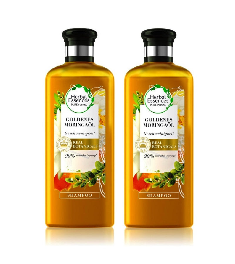 2xPack Herbal Essences Golden Moringa Oil Hair Shampoo - 500 ml
