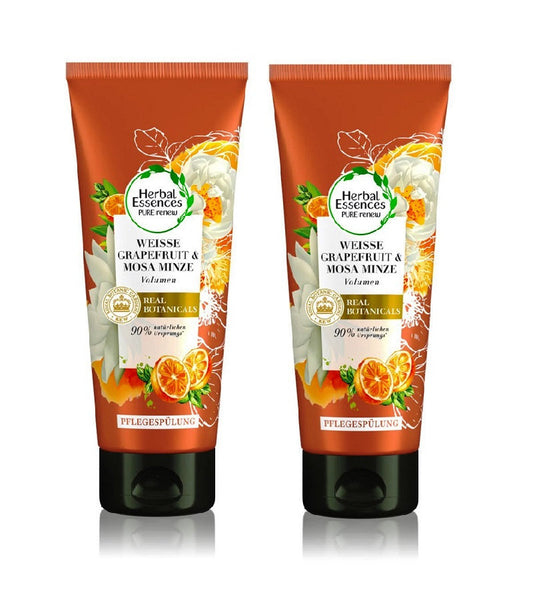 2xPack Herbal Essences White Grapefruit & Mosa Mint Hair Mask - 400 ml