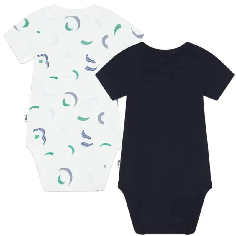 Hugo Boss Baby - 2Pk Baby Body Set, Navy/White