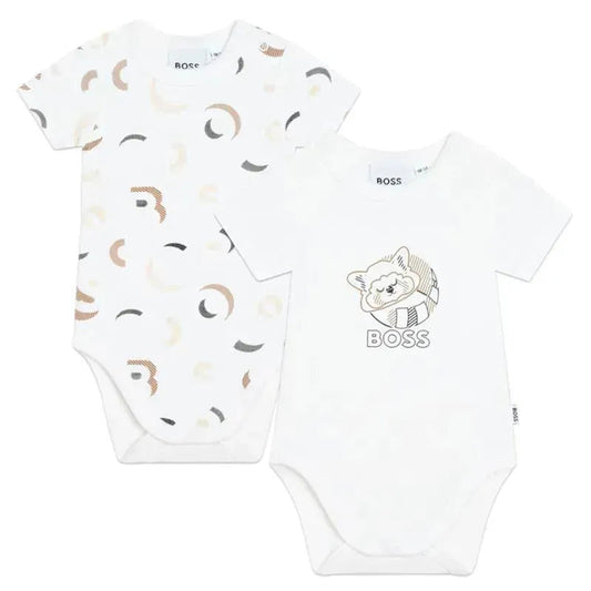 Hugo Boss Baby - 2Pk Baby Onesies, White
