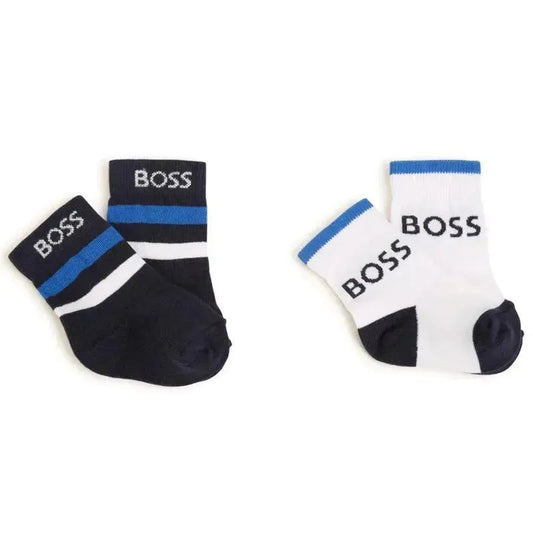 Hugo Boss Baby - 2Pk Boys Socks, Navy