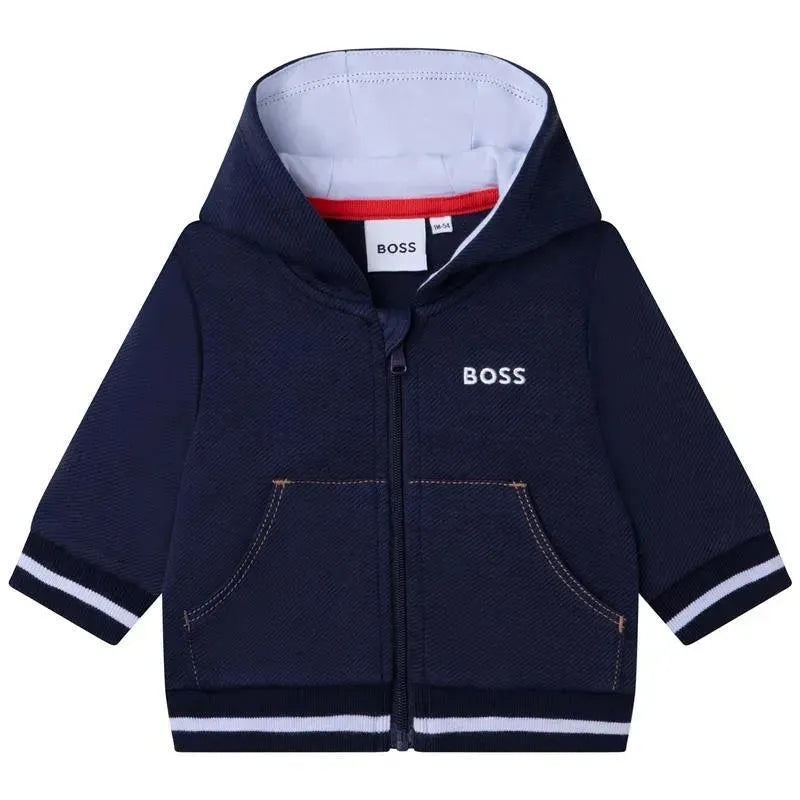 Hugo Boss Baby - Boy Hooded Cardigan, Navy