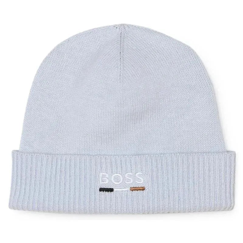 Hugo Boss Baby - Boy Knit Hat & Footie Set, Blue