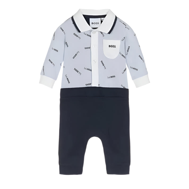 Hugo Boss Baby - Ceremony Short All In One, Pale Blue
