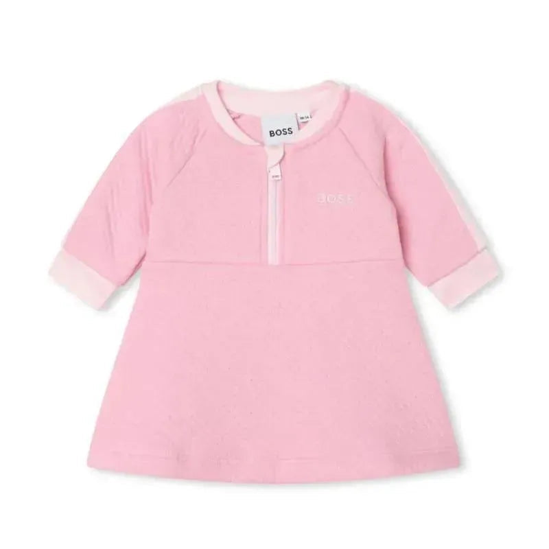 Hugo Boss Baby - Girl Cotton Fancy Dress, Orchid Pink